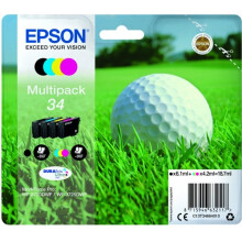 EPSON originele inktcartridge 34 - Pack van 4 - Zwart, Geel, Cyaan, Magenta