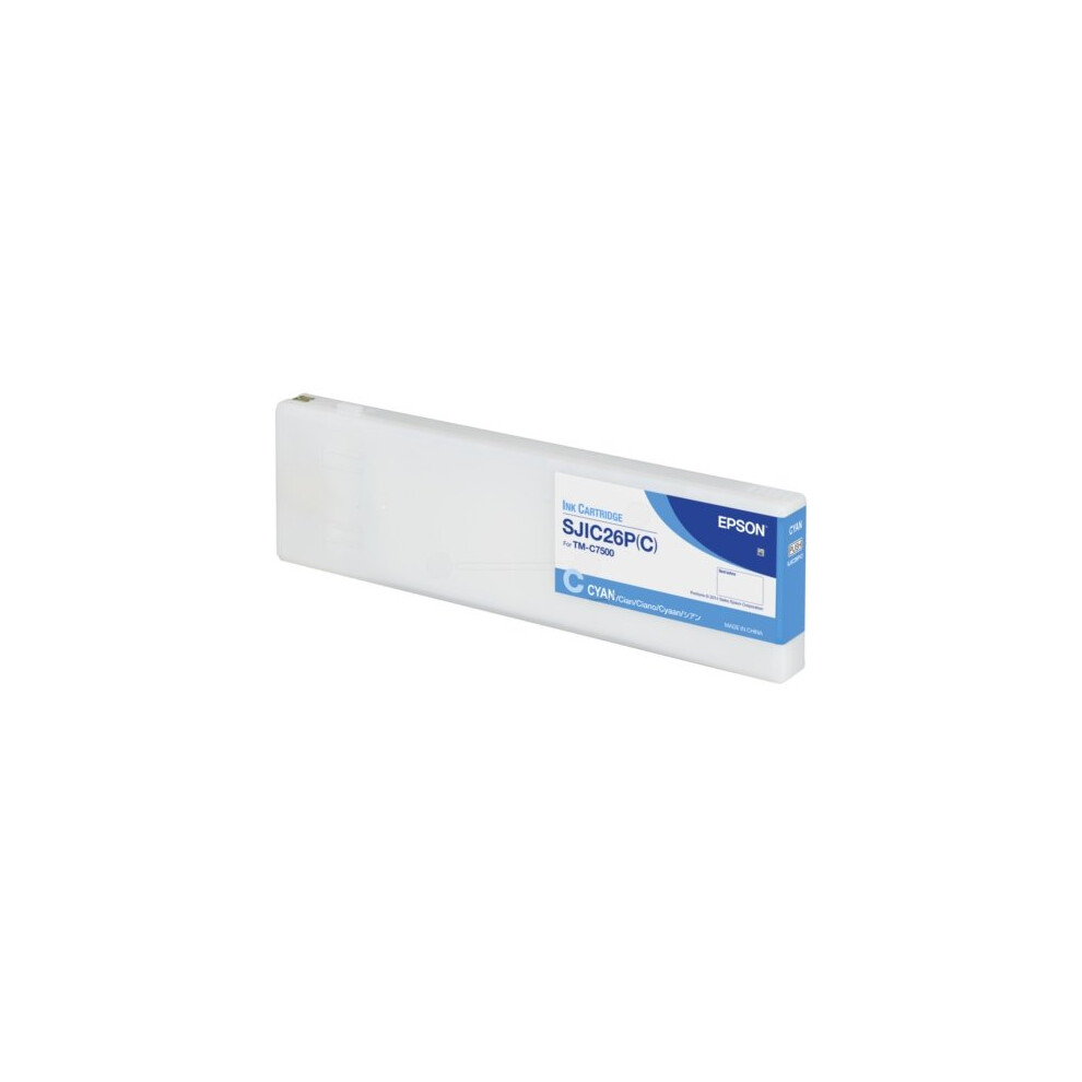Original Epson SJIC26P(C) Cyan Ink Cartridge (C33S020619) - Image 6