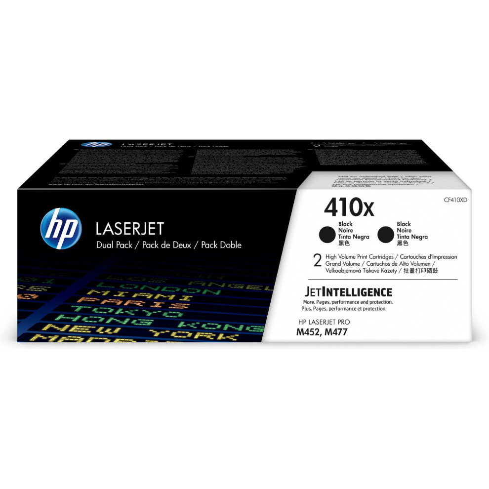 HP CF410XD (410X) Toner black, 6.5K pages, Pack qty 2
