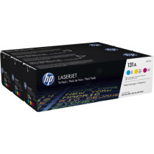 HP 131A Tonerkartuschen – 3er-Pack authentische LaserJet Farbkartuschen für HP LaserJet Pro 200 Color M251/M276