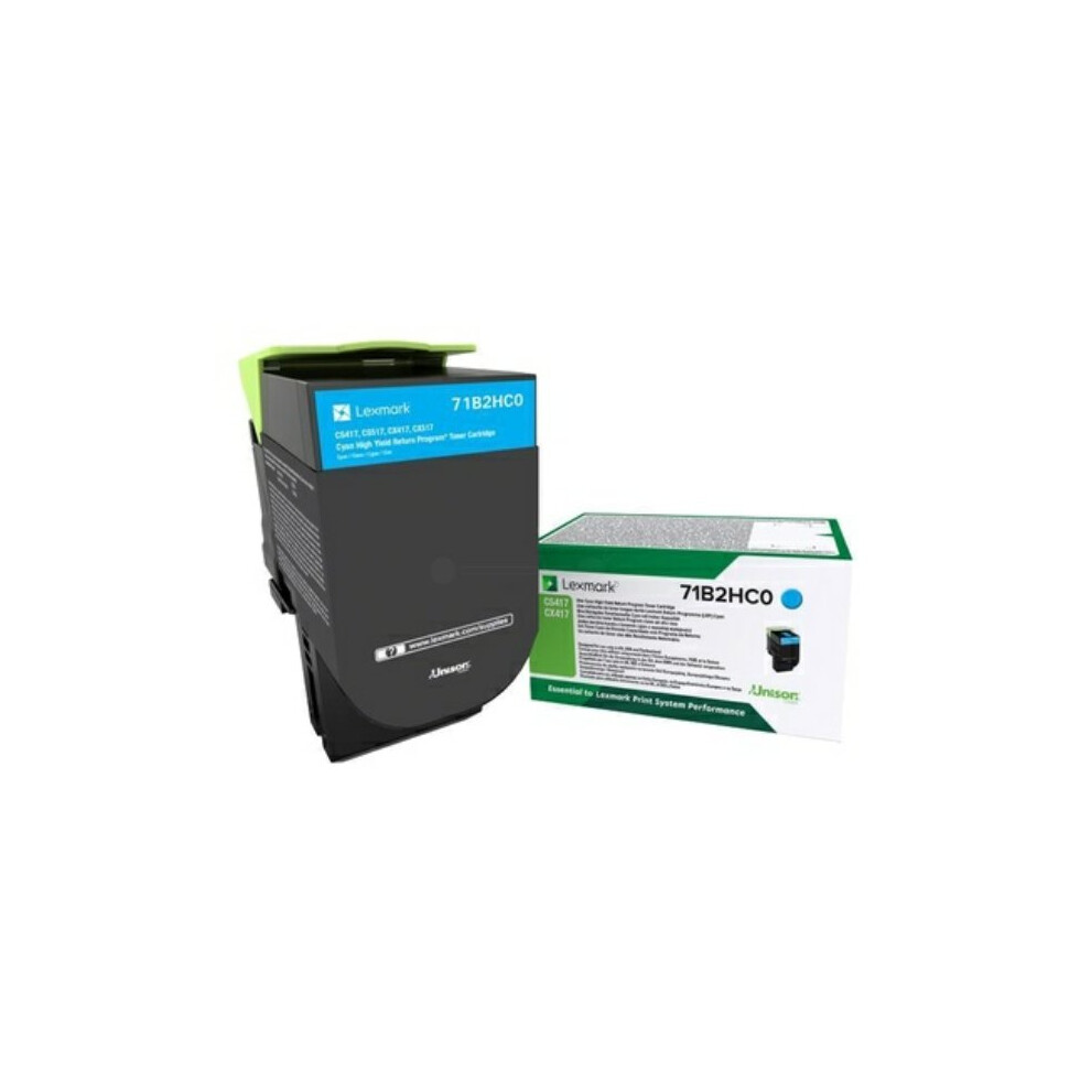 Lexmark 71B2hc0 Toner Cyan, 3.5K Pages Blue 734646641913