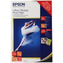 Epson Ultra Glossy Photo Paper, 100 x 150 mm, 300g/m², 20 Sheets