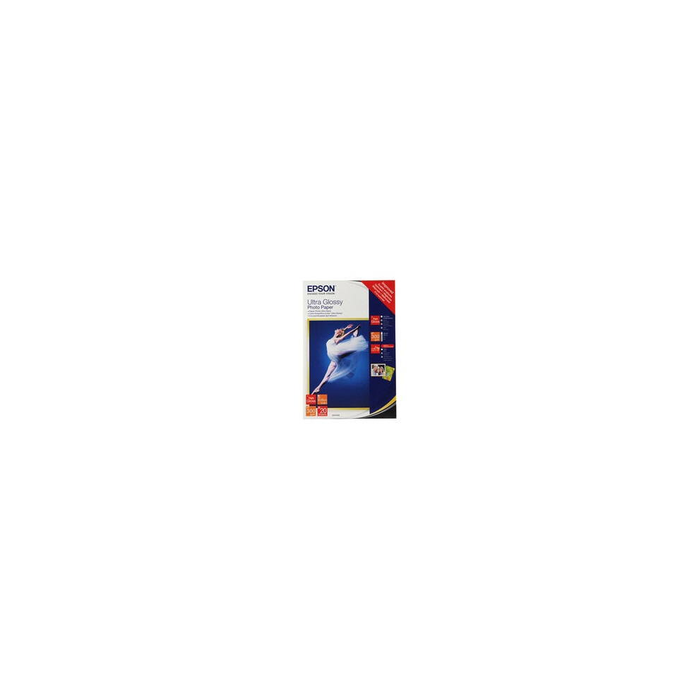 Epson Ultra Glossy Photo Paper, 100 x 150 mm, 300g/m², 20 Sheets
