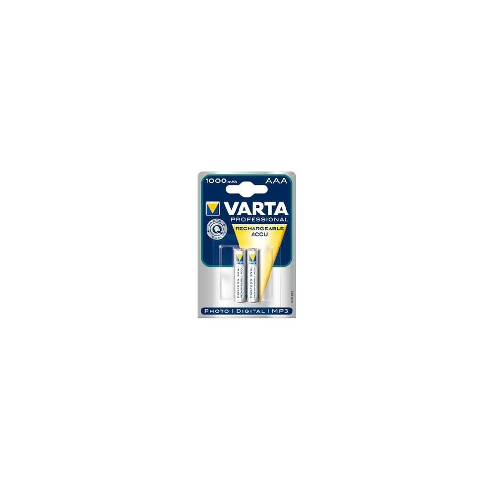 Varta 1x2 Professional NiMH 1000 mAh AAA Nickel-Metal Hydride (NiMH) 1000mAh 1.2V rechargeable battery