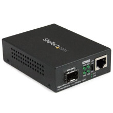 Media converter - StarTech - Open SFP - 1 poort - Gigabit Ethernet - Glasvezel