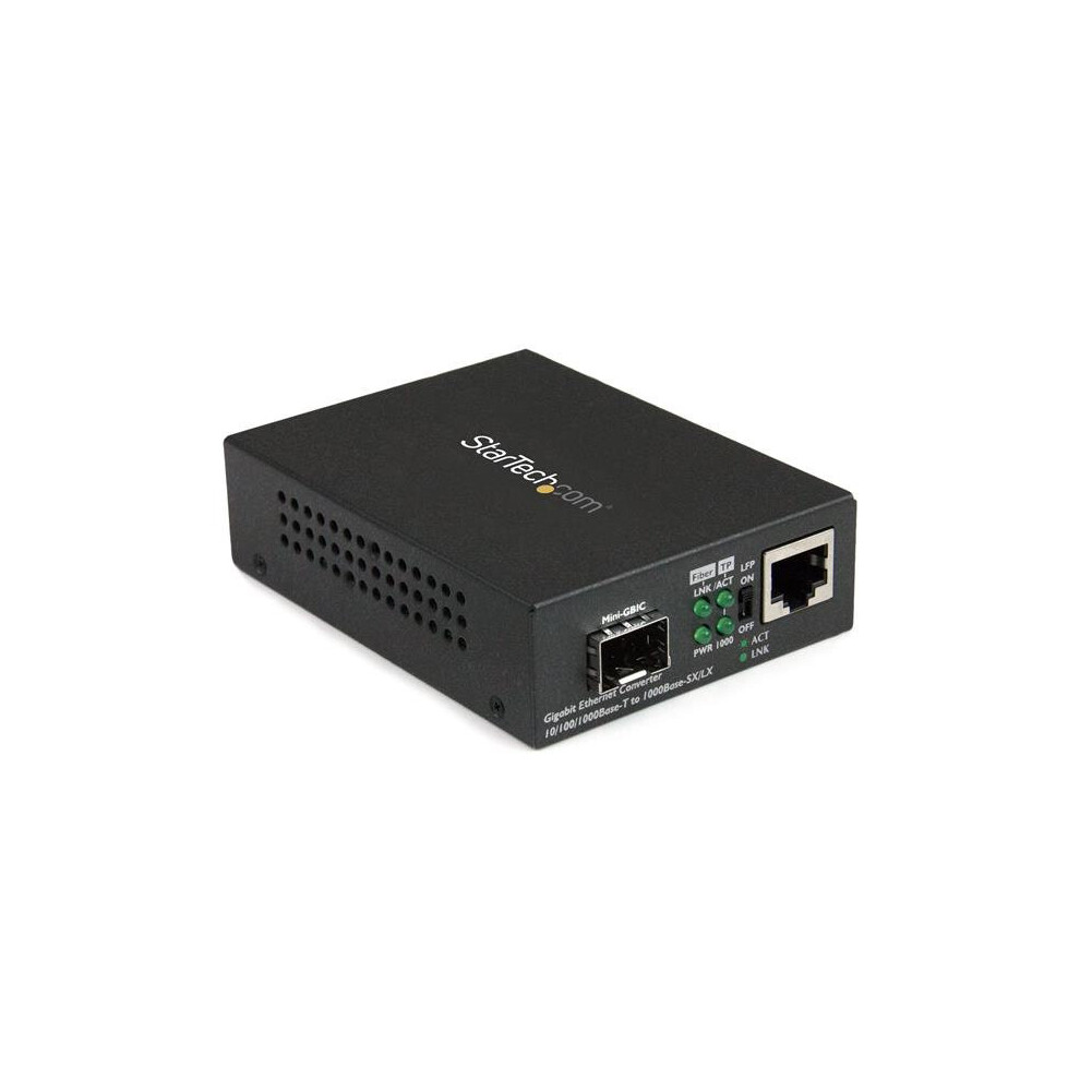 Startech.com Gigabit Ethernet Fiber Media Converter With Open Sfp Slot