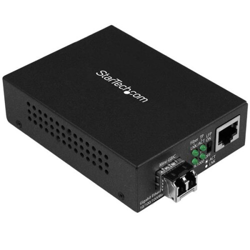 StarTech.com Media converter - StarTech.com - MCM1110MMLC - Gigabit Ethernet - 850nm - 550m - Compact