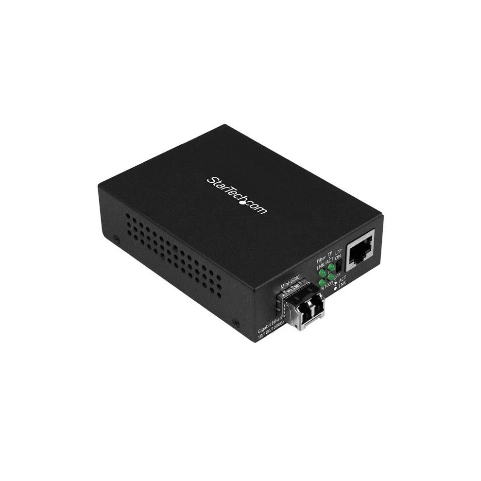 Startech.com Gigabit Ethernet Fiber Media Converter - Compact - 850Nm Mm Lc - 550M