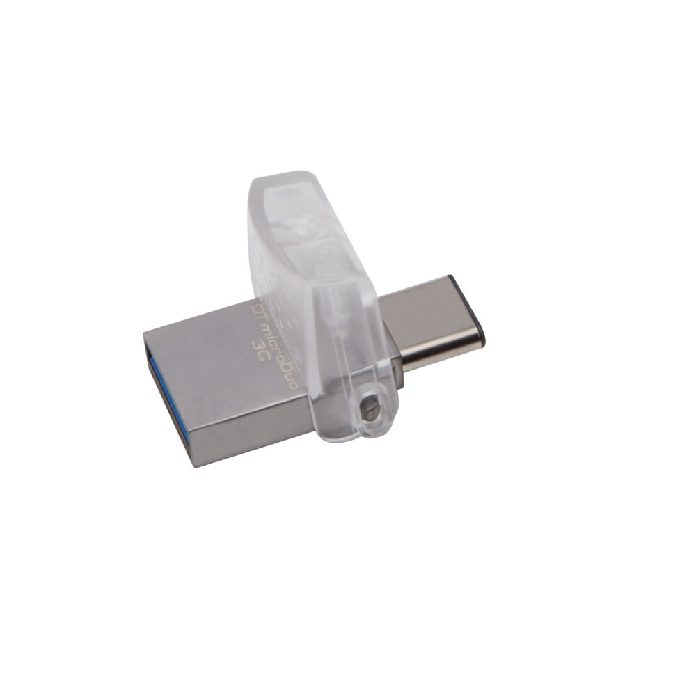 Kingston Technology DataTraveler microDuo 3C 128GB 128GB USB 3.0 (3.1 Gen 1) USB Type-A connector USB Type-C connector Silver USB flash drive