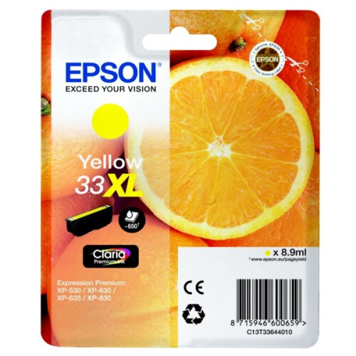 Epson EPSON Cartouche T3364 - Oranges - Jaune XL