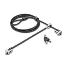 Kensington N17 Keyed Dual Head Laptop Lock Black,Silver cable lock