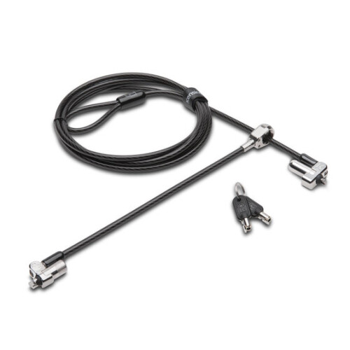 Kensington N17 Keyed Dual Head Laptop Lock Black,Silver cable lock
