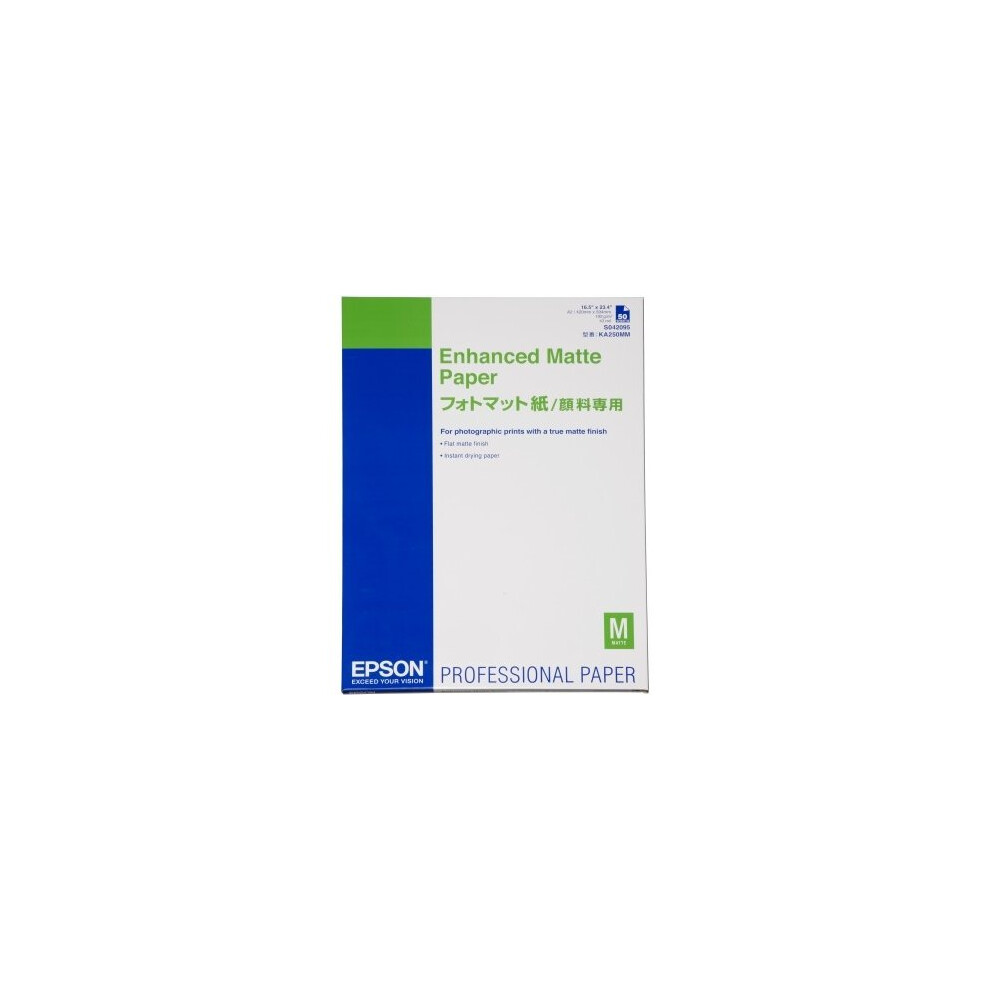 Epson Enhanced Matte Paper, DIN A2, 192g/m², 50 Sheets