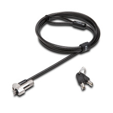 Sleutel slot voor laptop - Kensington - NanoSaver - Ultra-dun - Beveiligingskabel - Zwart
