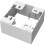 Vision TC3 BACKBOX1G White electrical box 1