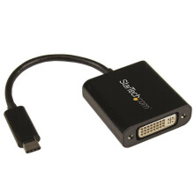 USB Type-C zu DVI Videoadapter - STARTECH.COM - Männlich/weiblich - Schwarz - USB Type-C Schnittstelle