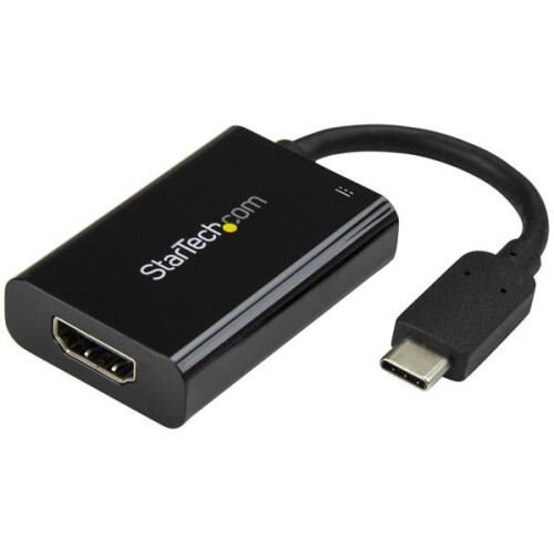 StarTech.com StarTech.com USB-C to 4K HDMI Adapter with USB Power Delivery - 60 Watts - Black