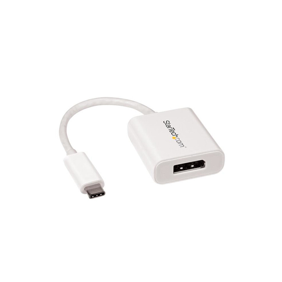 Startech.com Usb-C To Displayport Adapter - 4K 60Hz - White
