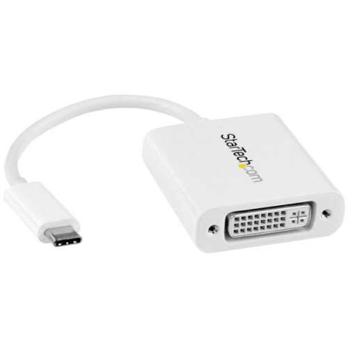 StarTech.com Adaptatore video USB Type-C a DVI - STARTECH.COM - Bianco - M/F - DVI-I - Trasmette segnali video