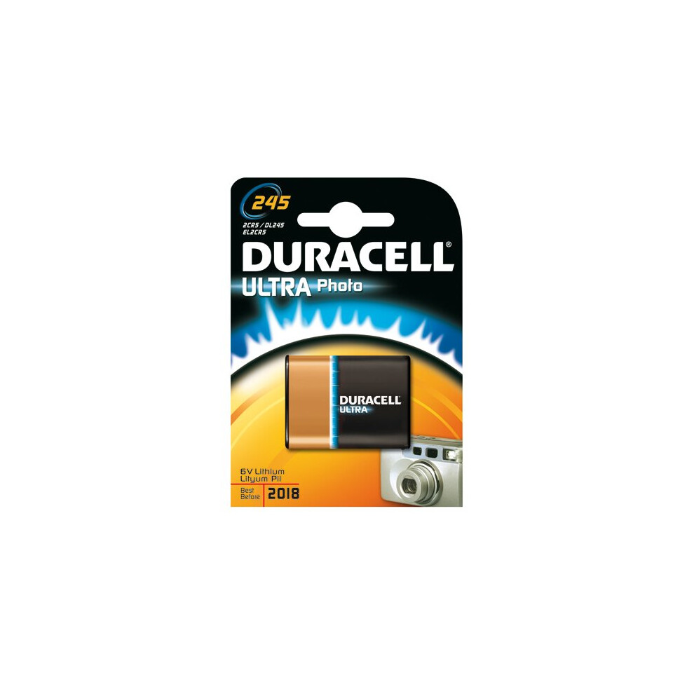 Duracell Ultra Photo 245 Nickel-Oxyhydroxide (NiOx) 6V non-rechargeable battery