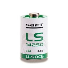 SAFT LS14250 3.6V Non-Rechargeable Lithium Battery - High Voltage, Low Self-Discharge (