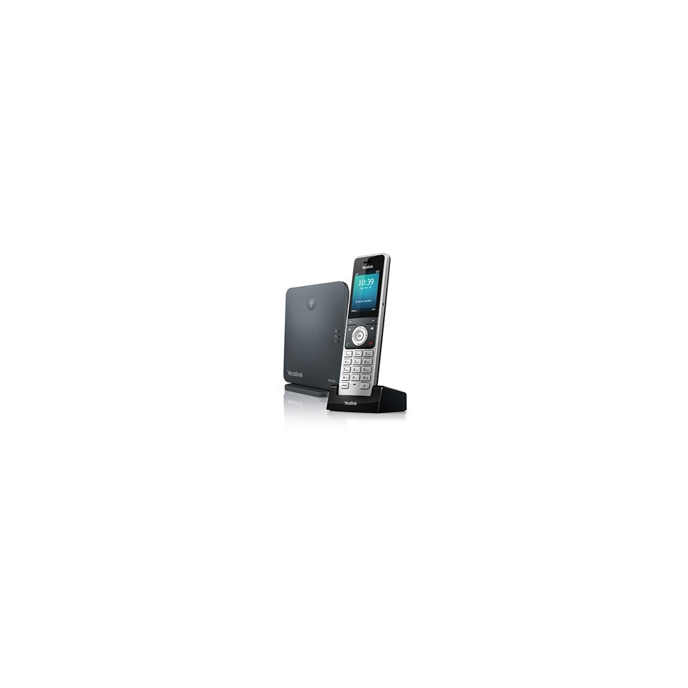 Yealink W60P Wireless handset TFT Black, Silver IP phone