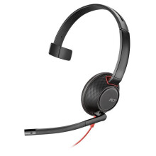 Plantronics Blackwire 5210 Monaural Head-band Black, Red headset