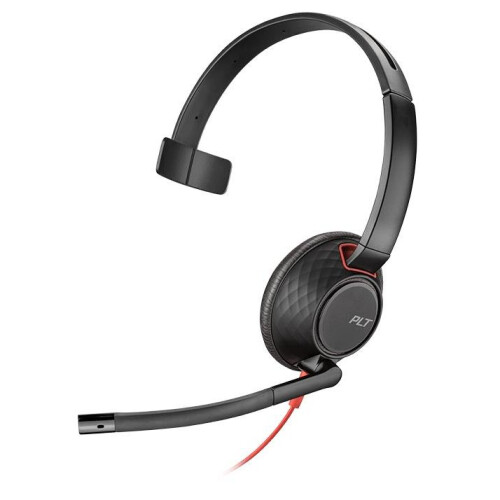 Plantronics Plantronics Blackwire 5210 Monaural Head-band Black, Red headset