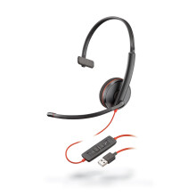 Micro-cuffia - PLANTRONICS - Blackwire C3210 - Cablaggio - Larghezza di banda su PC - Soppressore di rumore attivo