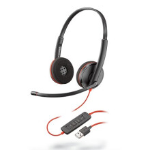 Cuffie Plantronics Blackwire C3220 - Cablate - Design Sopra testa - Stereo - Nero - Supra-aurale