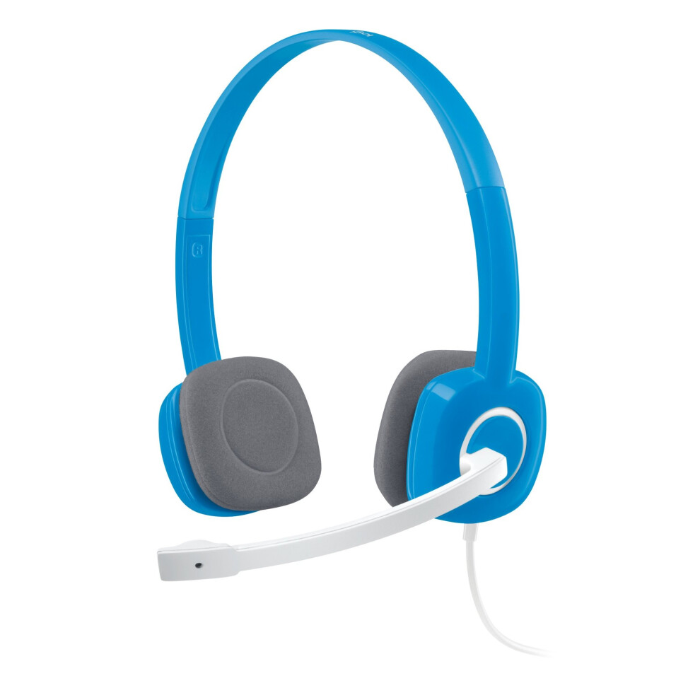 Logitech H150 Binaural Head-Band Headset Blue