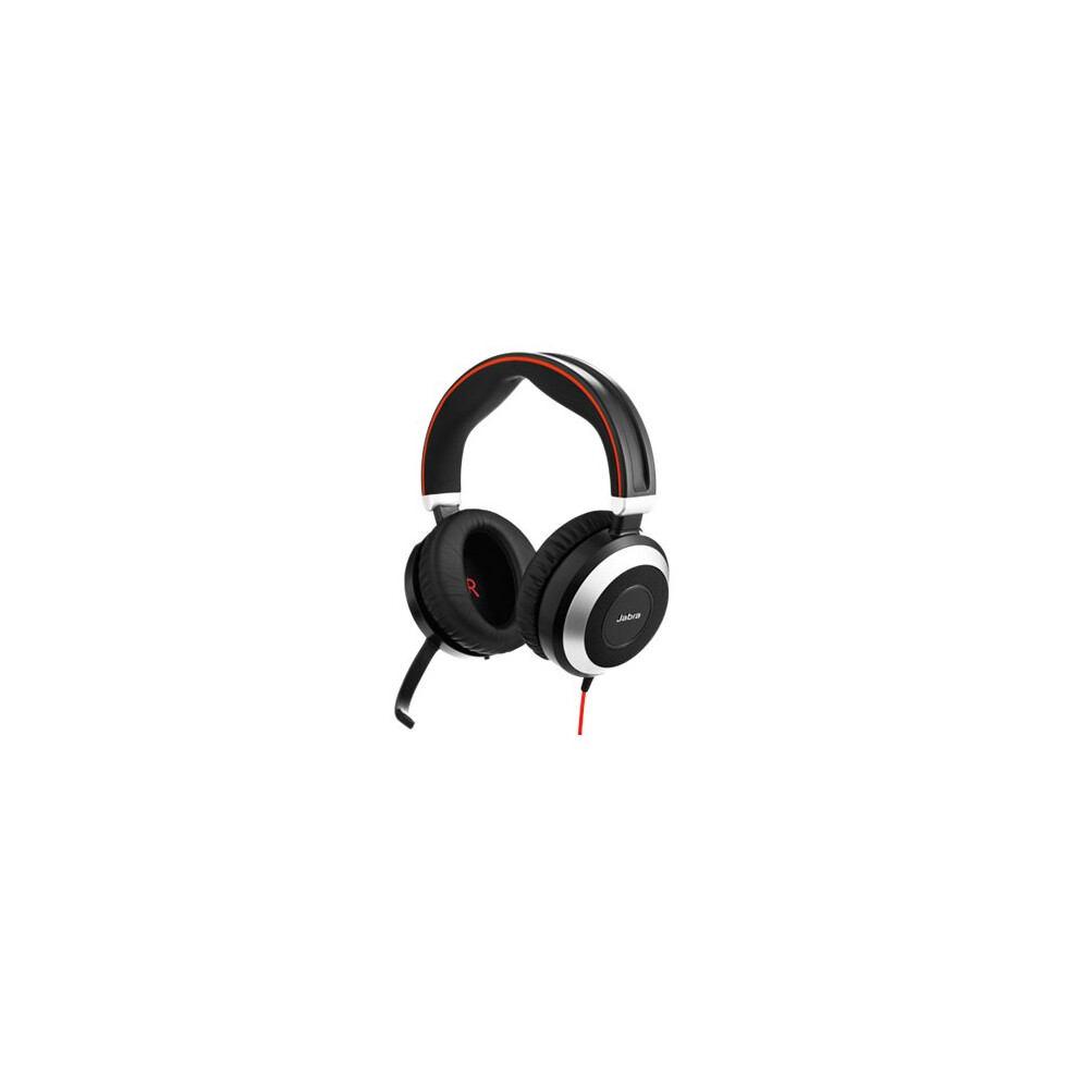 Jabra Evolve 80 Uc Stereo Binaural Head-Band Headset Beige
