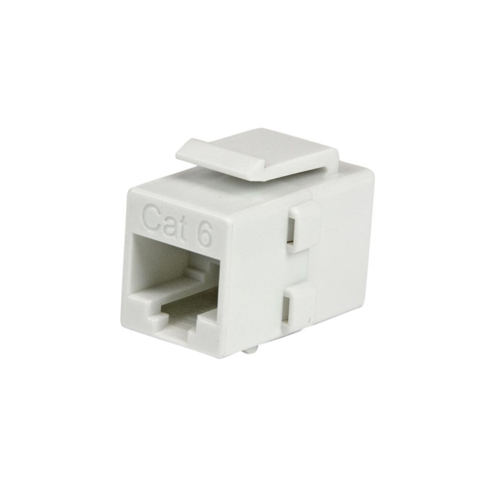 StarTech.com White Cat 6 RJ45 Keystone Jack Network Coupler - F/F