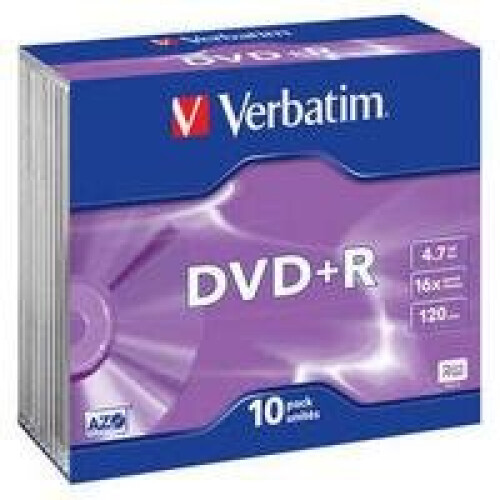 Verbatim Verbatim DVD+RW Matt Silver 4.7GB DVD+RW 10pc(s)