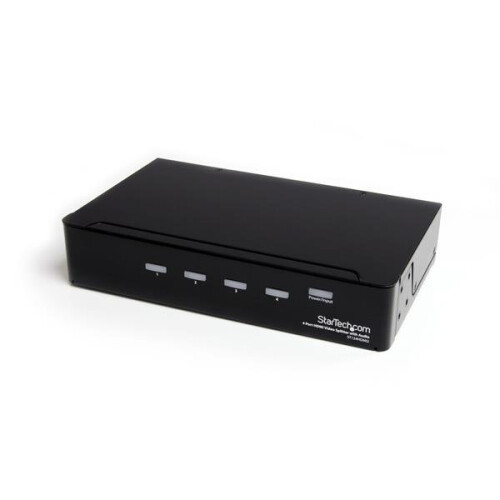 StarTech.com Divisor de vídeo HDMI de alta velocidade de 4 portas e amplificador de sinal com áudio - STARTECH.COM
