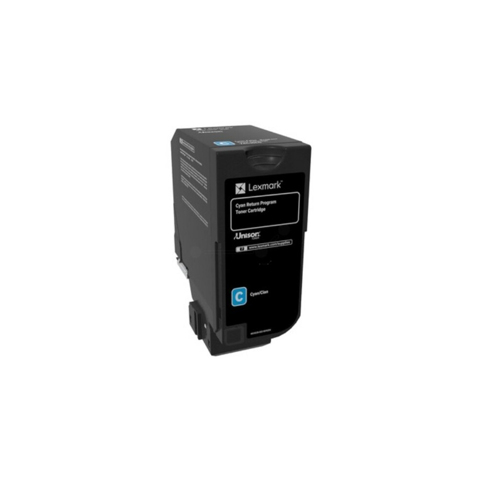 Lexmark 74C2hce Toner Cyan, 12K Pages Blue 734646608756