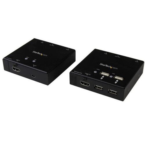 StarTech.com Extensor HDMI - STARTECH.COM - Cat6 - 50 m - Hub USB 2.0 - 1080p - Plug-and-play