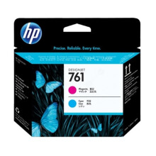 Cabezal de impresión HP 761 - Paquete de 1 - Magenta / Cian