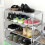AMOS 10-Tier Extendable Shoe Organiser - White | Shoe Storage Rack 11