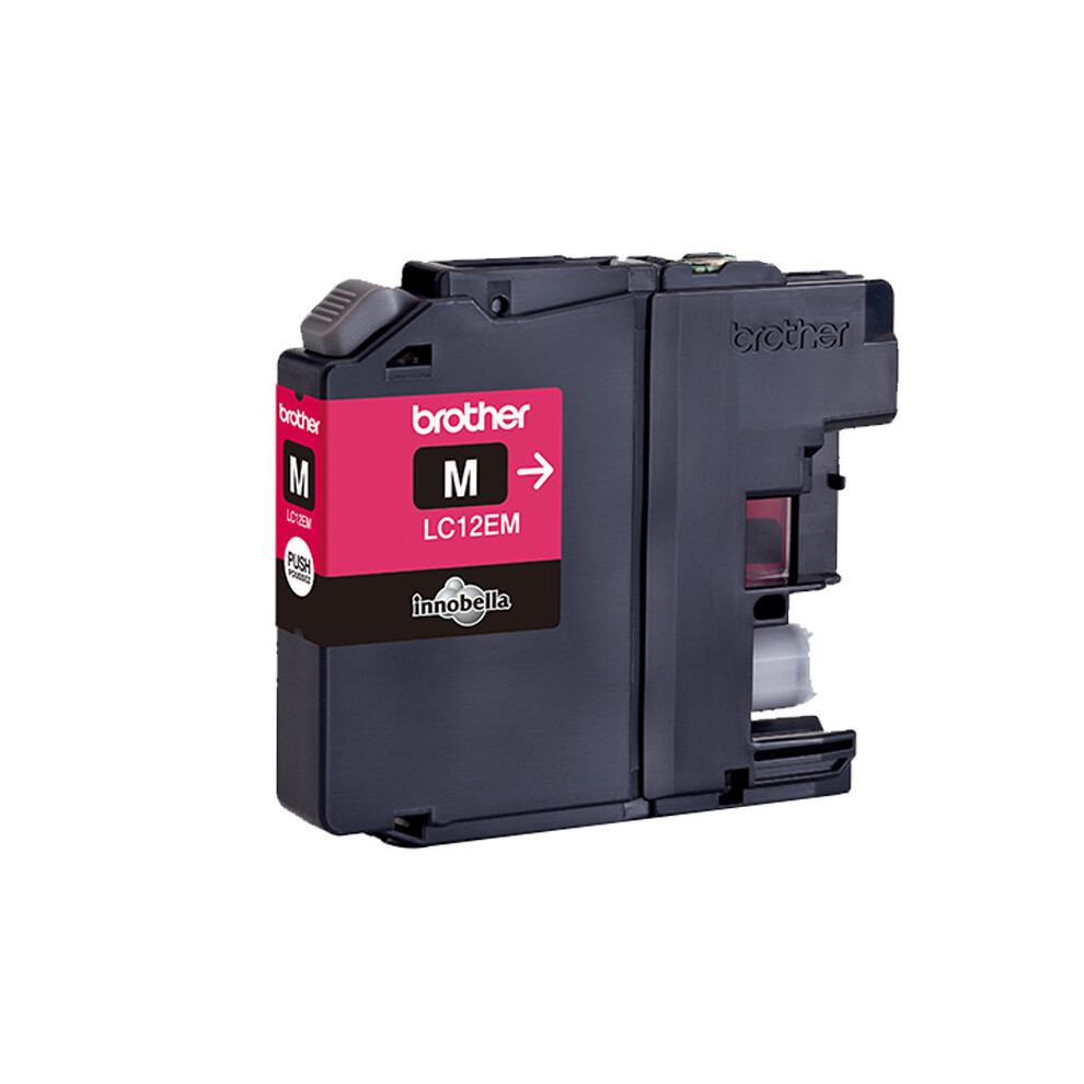 Brother Lc-12Em Ink Cartridge Magenta, 1.2K Pages Pink