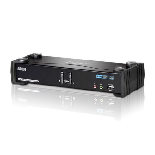 Aten KVM-Switch  2-f. Audio/USB/DVI