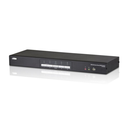 Aten CS1644A Switch KVM nero per montaggio a rack