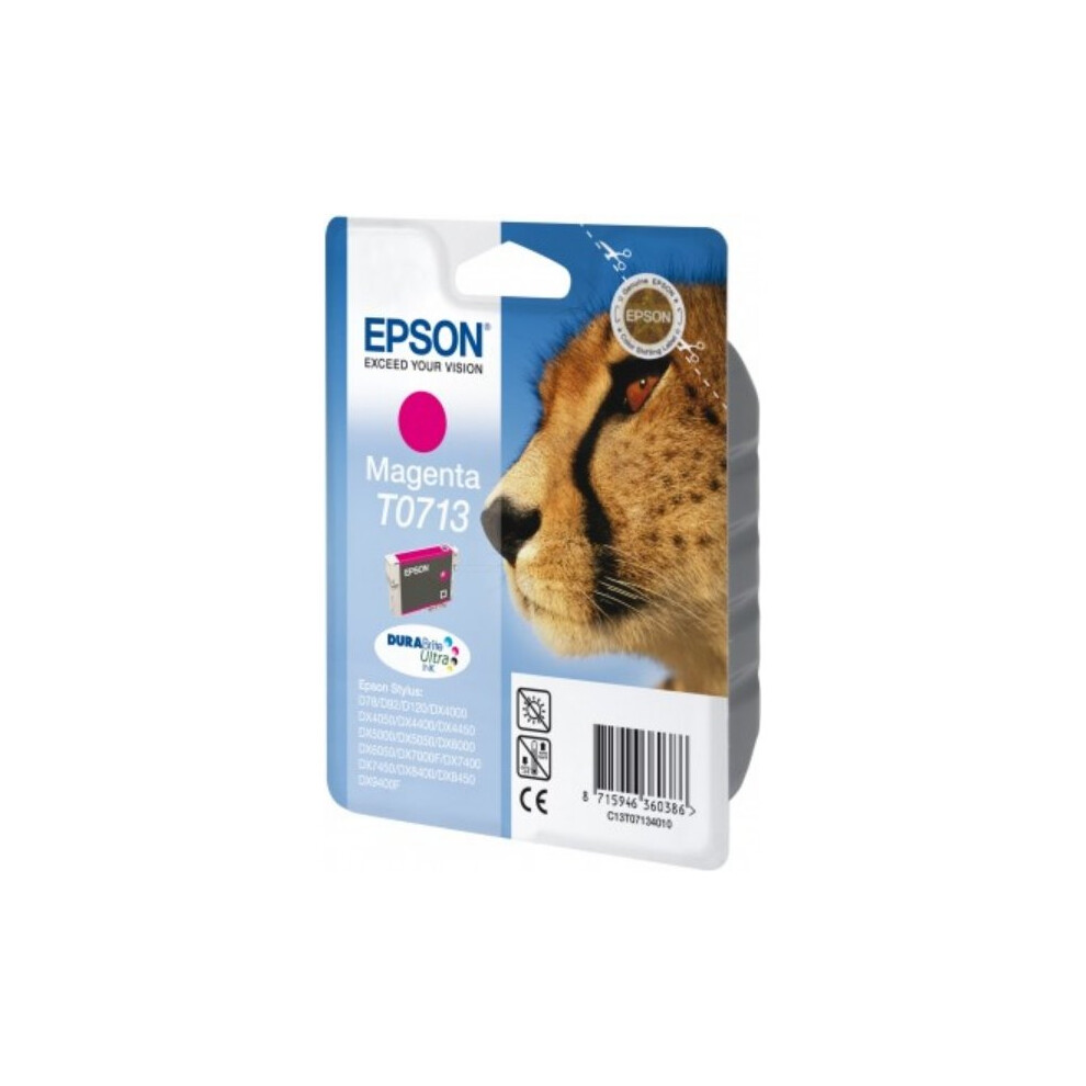 Epson C13T07134011 (T0713) Ink cartridge magenta, 250 pages, 6ml