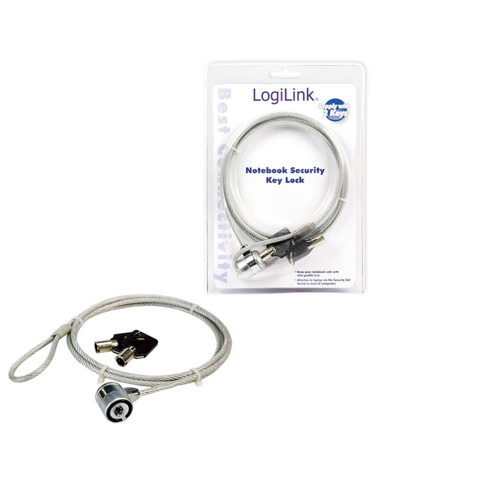 Logilink Notebook Security Lock 1.5M Cable Lock 4260113565353