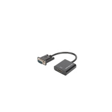 Câble adaptateur DIGITUS VGA vers HDMI 1080p FHD audio mini-jack 3,5 mm
