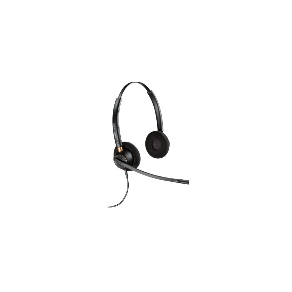 Plantronics Hw520d Binaural Head-Band Headset Black