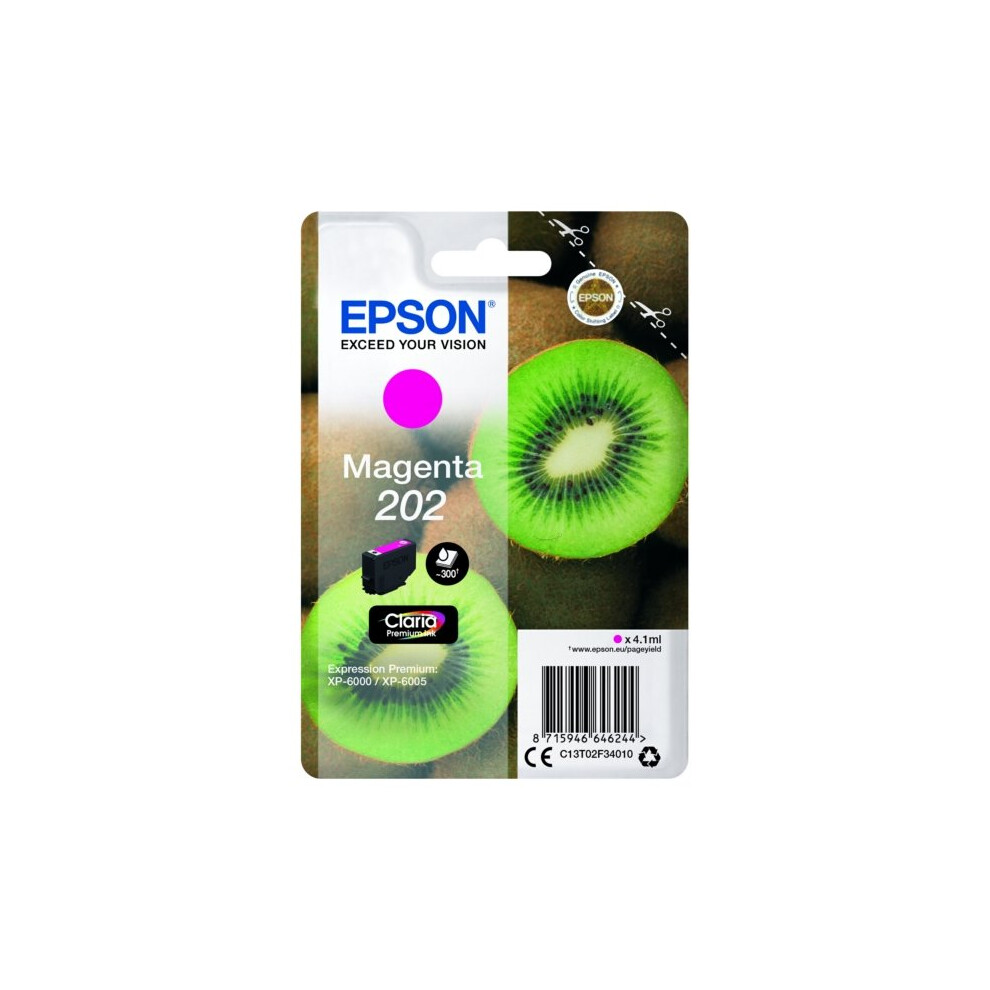Epson Magenta 202 (T02f34010) Original Claria Premium Standard Capacity Ink Cartridge (Kiwi) - Image 16