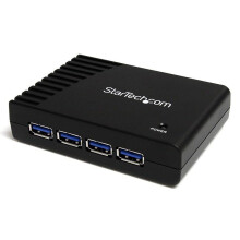 USB 3.0 - 4-porttinen keskitin - Musta - USB 3.0 - 4-porttinen keskitin SuperSpeed - Musta - ST4300USB3EU
