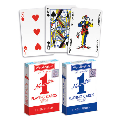 2pk Waddingtons Number 1 Playing Cards | Playing Card Twin Pack 1