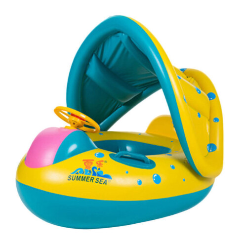 Shaded Toddler Swimming Pool Ring Kids' Swim Ring & Canopy on OnBuy